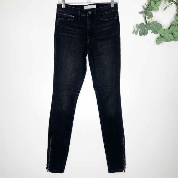 Athleta Sculptek Ultra Skinny Zip Jean Carbon Wash Size 2 - Picture 2 of 14